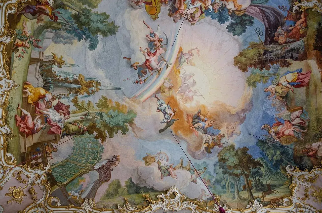 Johann Baptist Zimmermann's ceiling above the Steinerner Saal